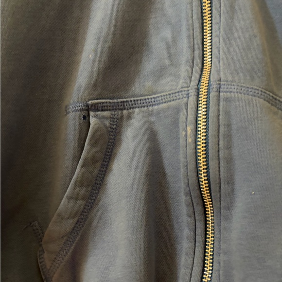 Vintage Nike Light Blue Zip Up Hoodie with Logo - Picture 4 of 8